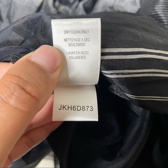 BCBGMaxazria Black Striped Strapless Mini Dress - Picture 4 of 7